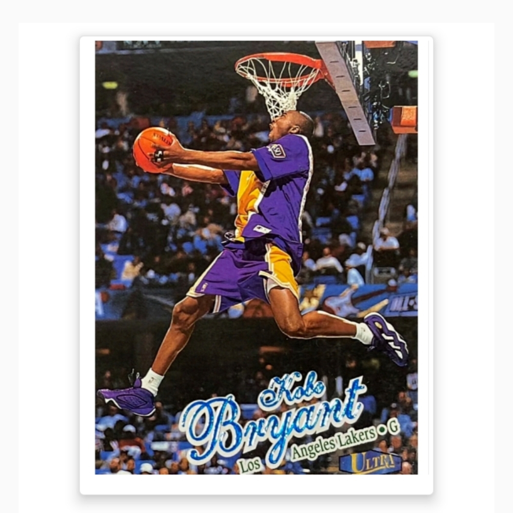 NEW! KOBE BRYANT LAKERS 8.5x11 GLOSSY ROOKIE SLAM DUNK CONTEST BASKETBALL POSTER